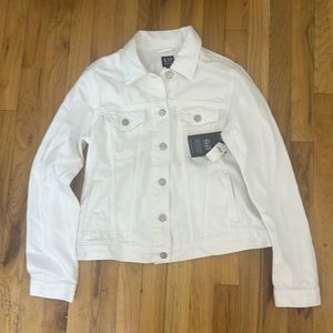 Brand new gap white denim jacket